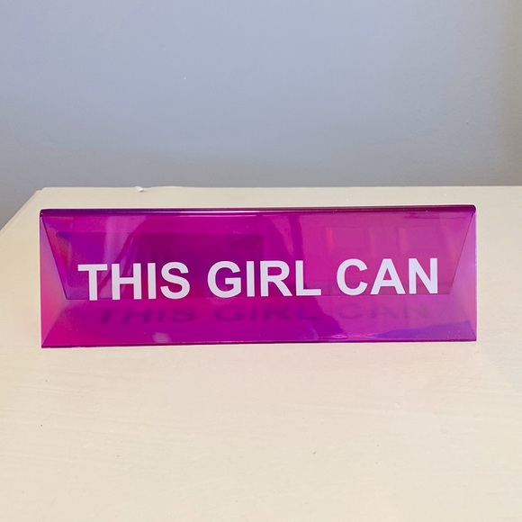 Other - Desk Sign 🪧💖 “THIS GIRL CAN”